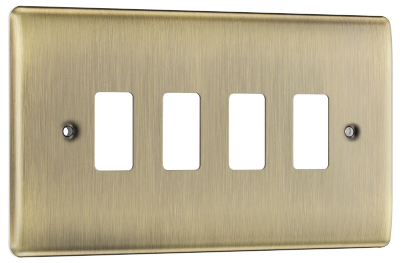 BG Electrical Grid - 4 module, rectangular
