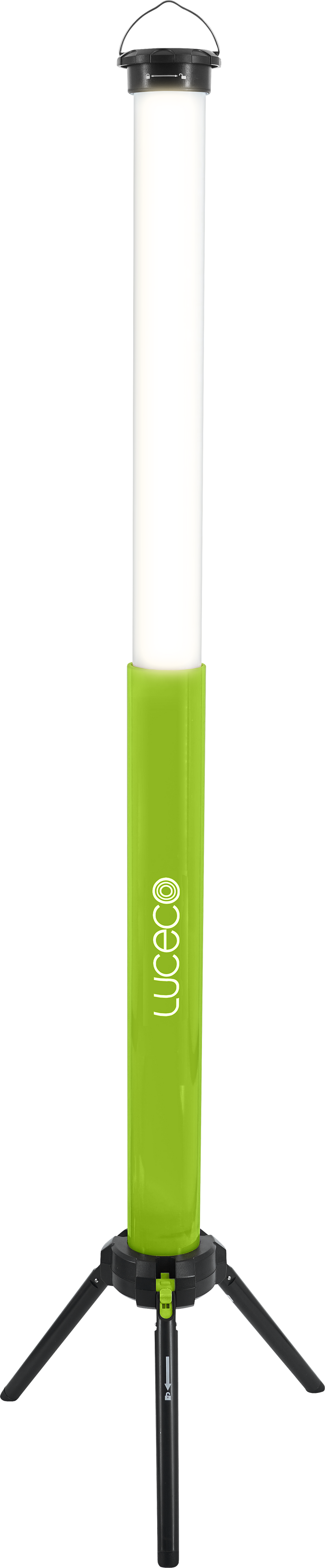 Luceco Tube Work Light - telescope 360-degree open area tripod inspection worklight 1500lm 6500k - USB rechargeable
