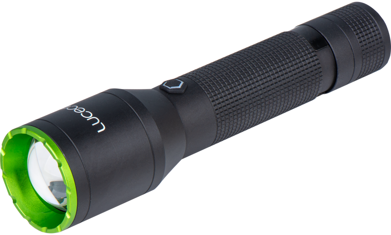 Luceco Hand Torch - Multi Focus LED Hand Torch, USB-C Rechargeable, Inspection Light, 3 Lighting Modes, IP44, 6W, 600lm, 6500K