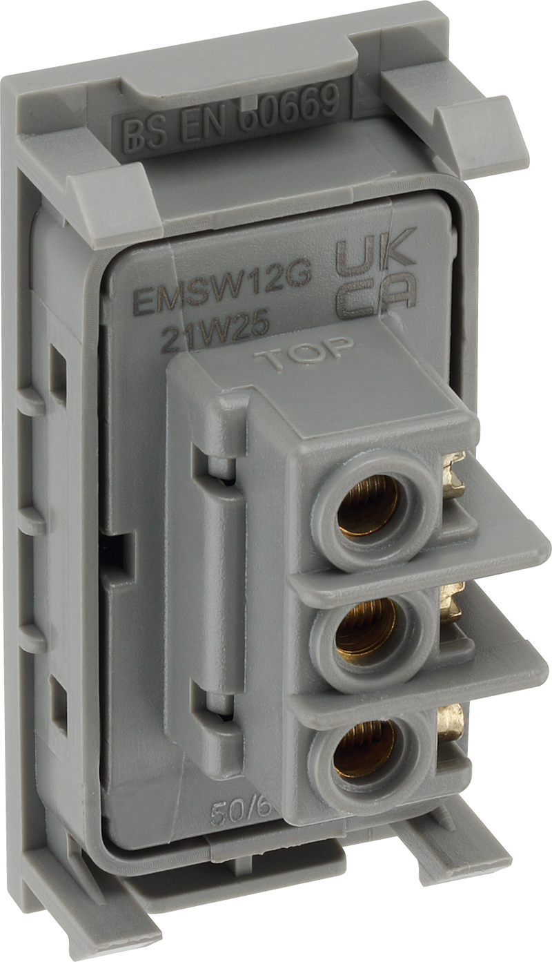 BG Electrical Euro Module - 20 AX 2 way switch