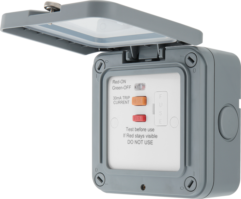 BG Electrical Weatherproof Storm - Unswitched and fused Type A RCD, IP66