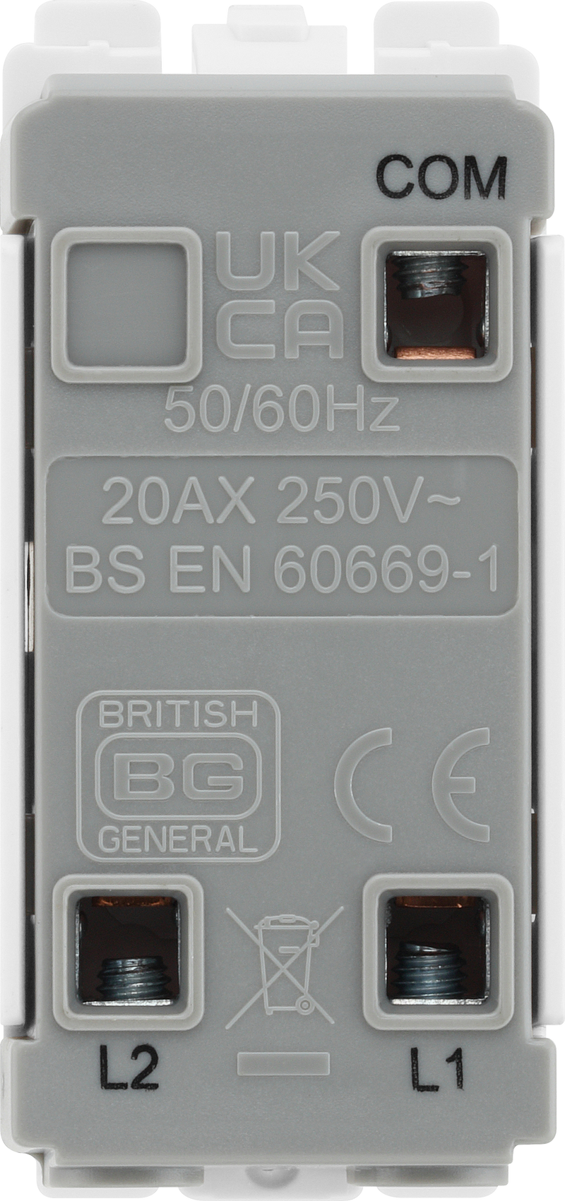 BG Electrical Grid - 2 way, single pole, centre off