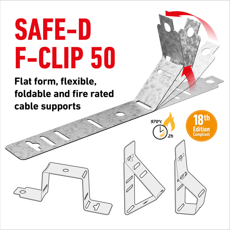 D-Line Fire Clip - Newlec F-Clip 50 (Pack of 50)