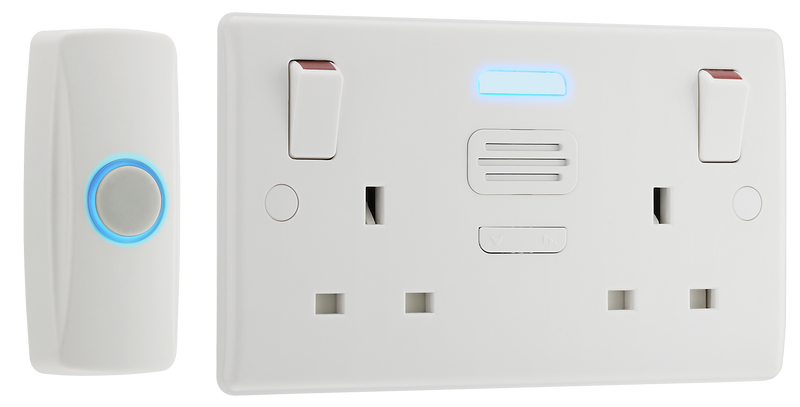 BG Electrical 800 Series - Double, switched, single pole, with door chime