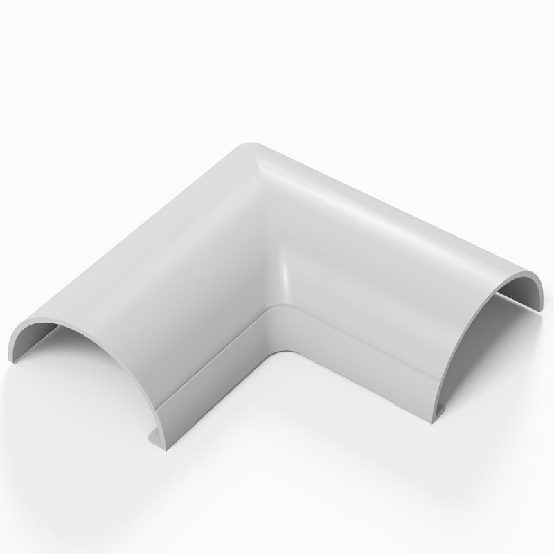 D-Line Trunking - 30x15mm White Flat Bend