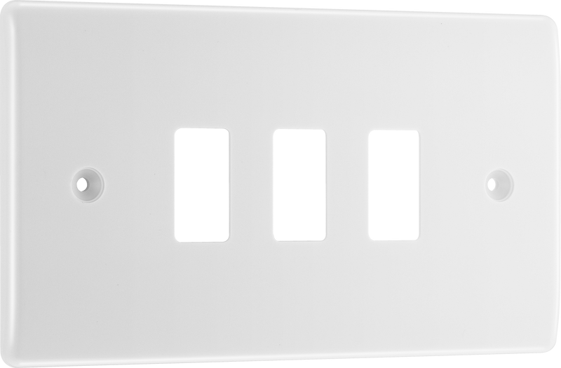 BG Electrical Grid - 3 module, rectangular