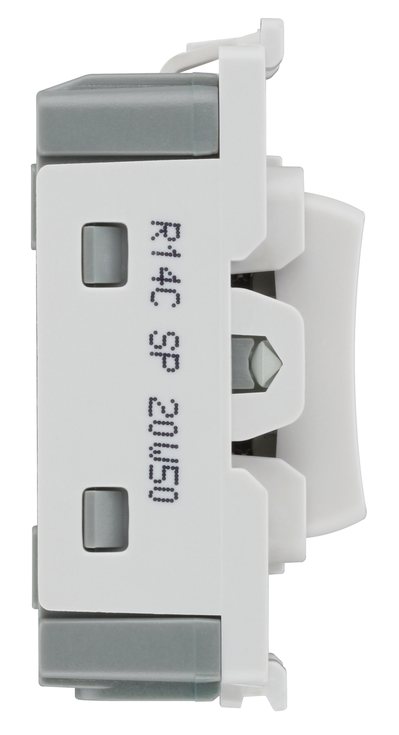 BG Electrical Grid - 2 way, retractive, printed PRESS, centre off