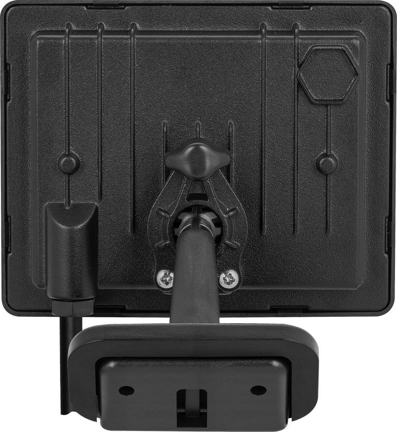 Luceco Essence Floodlight - Essence floodlight with ball joint 20W black 4000k colour temp