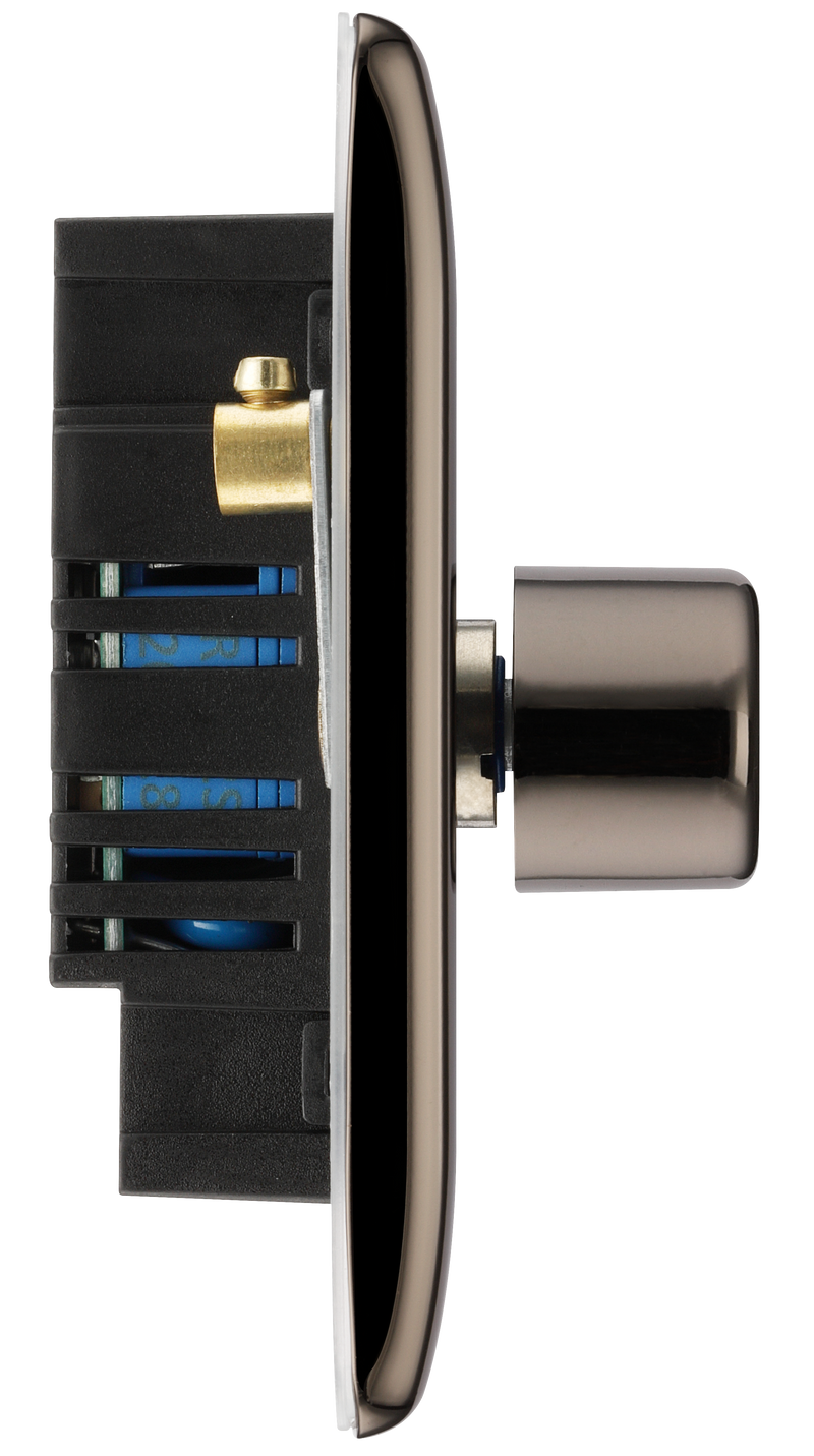 BG Electrical Nexus Metal Black Nickel - Triple, 2 way push 200W