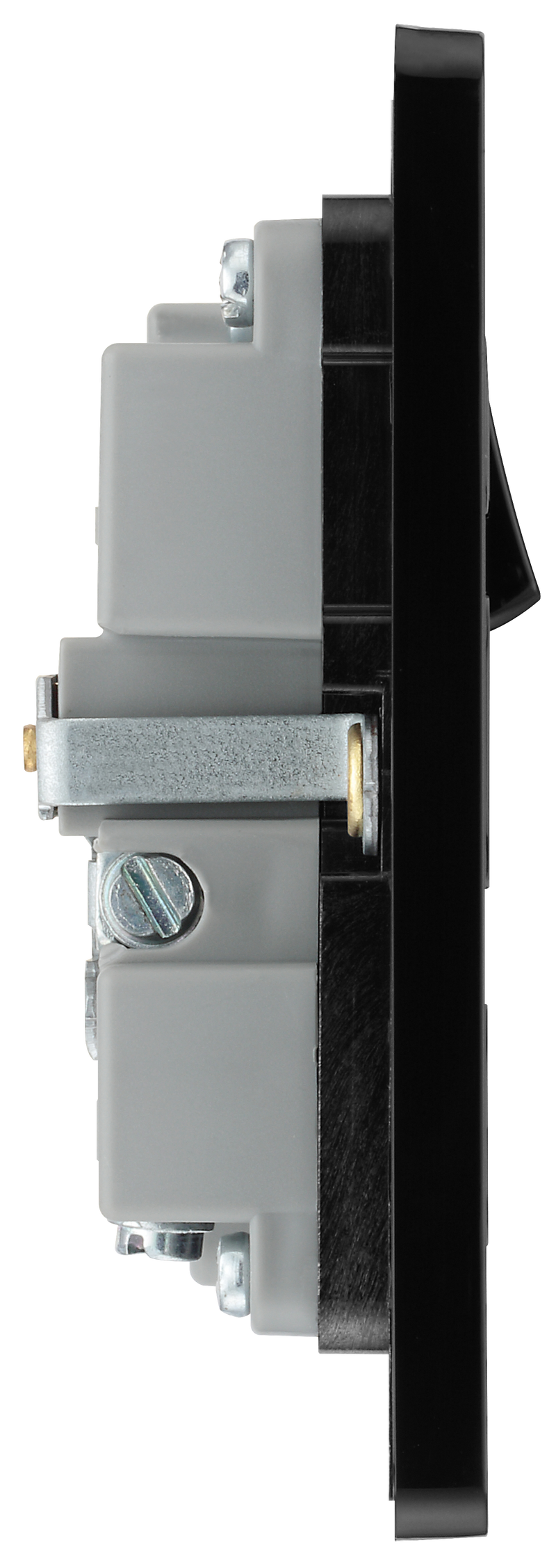 BG Electrical Evolve Matt Blue - Single, switched, single pole, with 2 x USB A