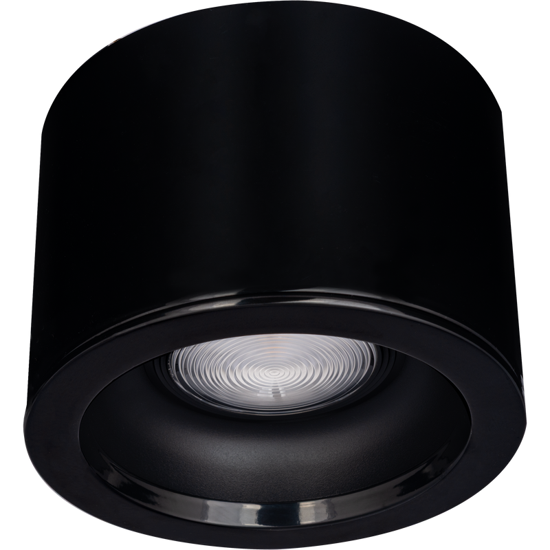 Luceco Platinum Mini Surface - Platinum Mini Surface Downlight Dark Light Reflector RAL 9005 162mm 2800lm 27W 4000K Digital Dimmable