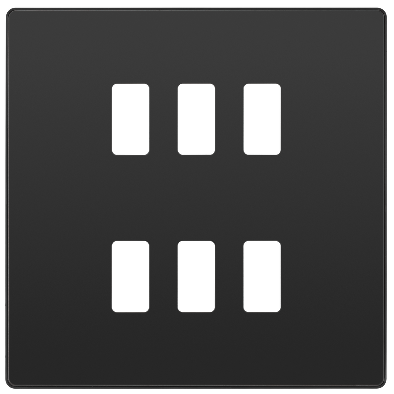 BG Electrical Grid - 6 module, square