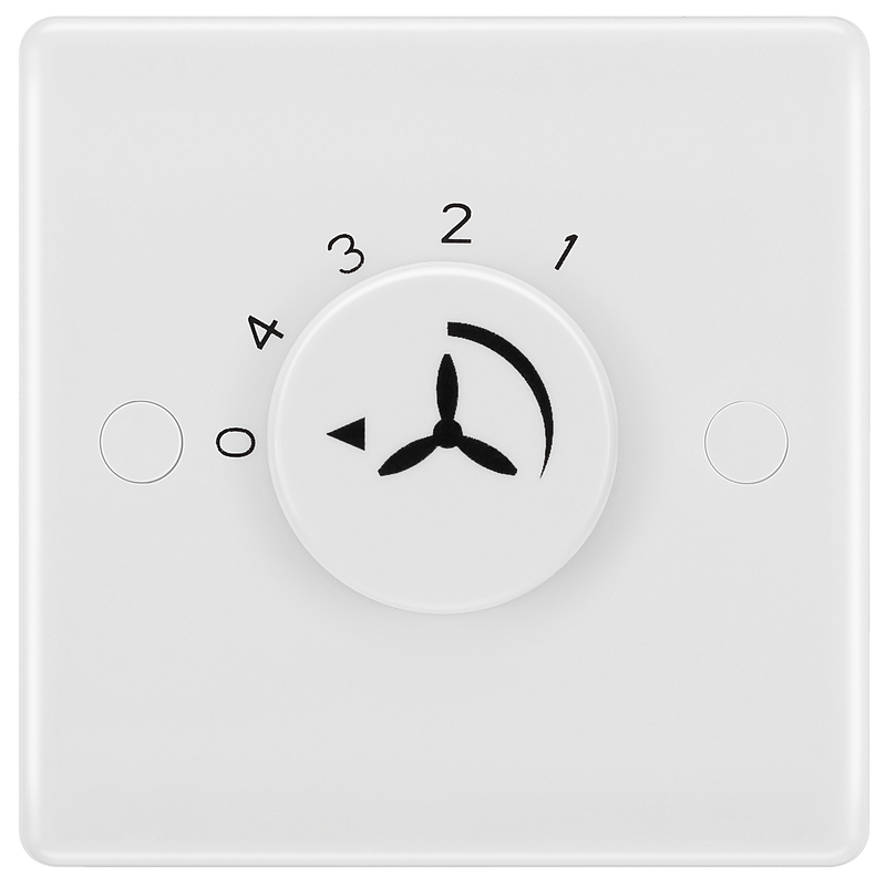 BG Electrical 800 Series - Single, 1 way, rotary fan controller