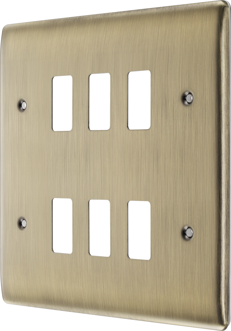 BG Electrical Grid - 6 module, square
