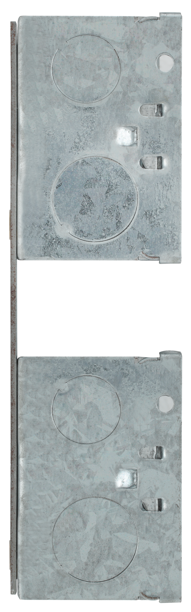 BG Electrical Contractor - Steel Knockout Box, 4 x Double, 47mm, Combination Plate