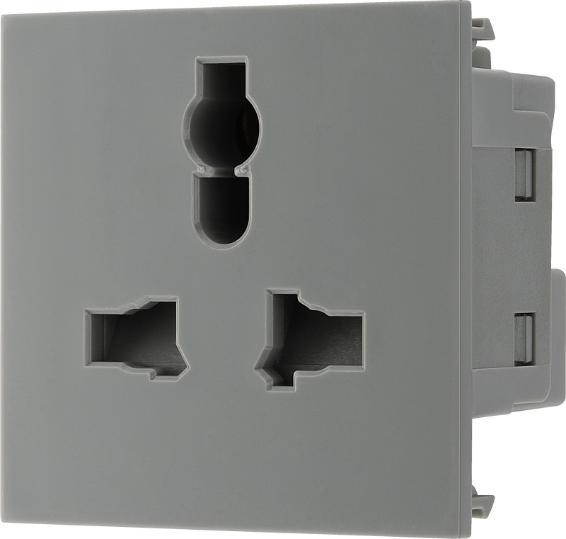 BG Electrical Euro Module - Universal unswitched socket