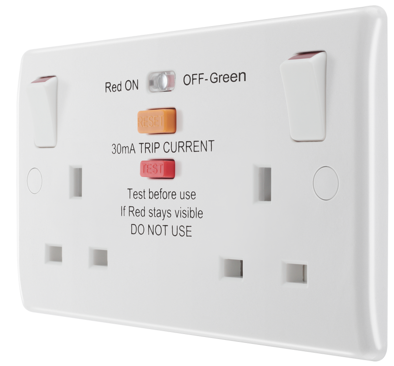 BG Electrical 800 Series - Double switched, with RCD