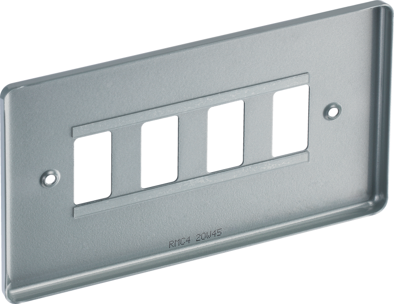 BG Electrical Grid - 4 module, rectangular