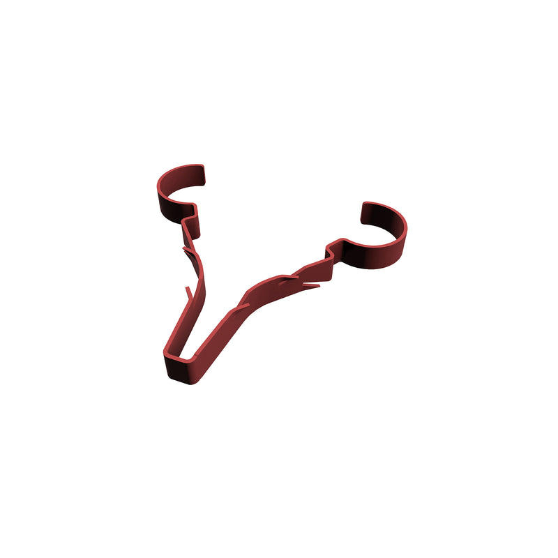 D-Line Fire Clip - Safe-D Stag-Clip for 1x 8-10mm φ cable. Single, Red - Pack of 50