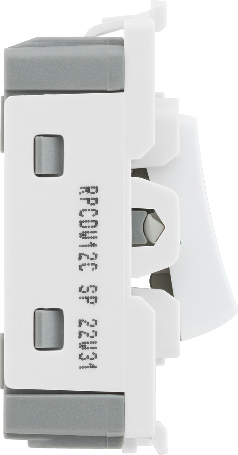 BG Electrical Grid - 2 way, single pole, centre off (EVOLVE WHITE)