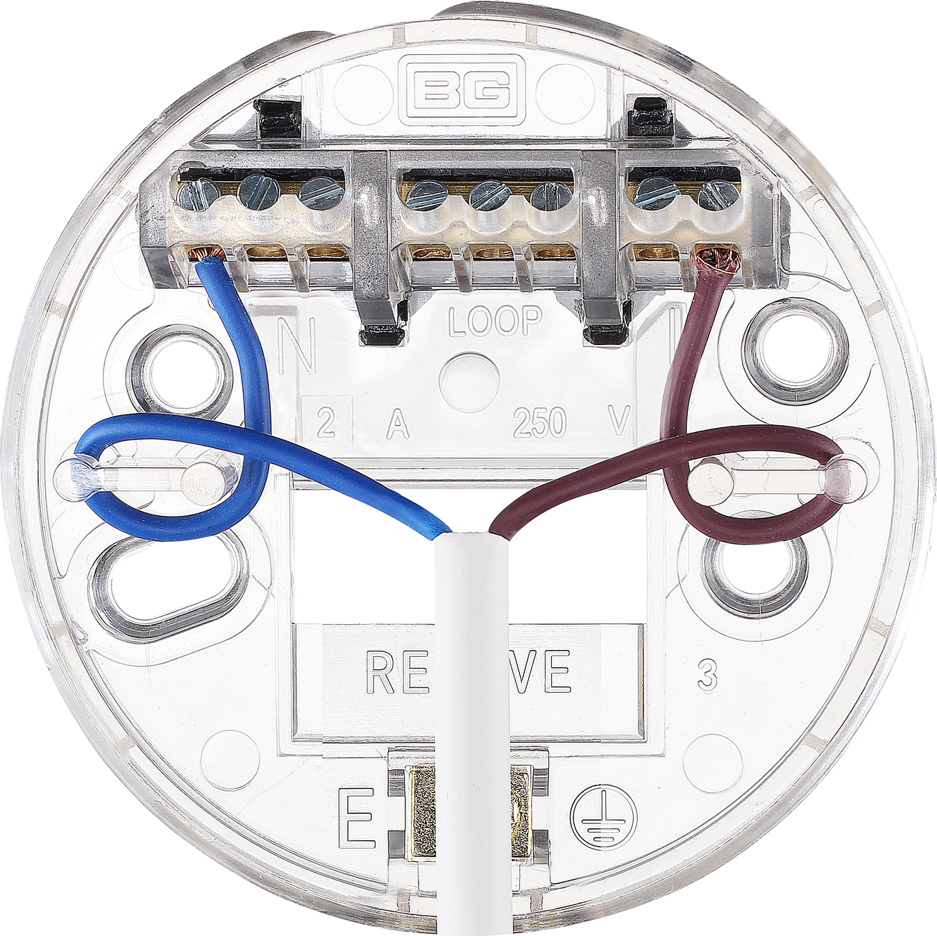 BG Electrical Ceiling Accessories - E14 6 flex, 3" base