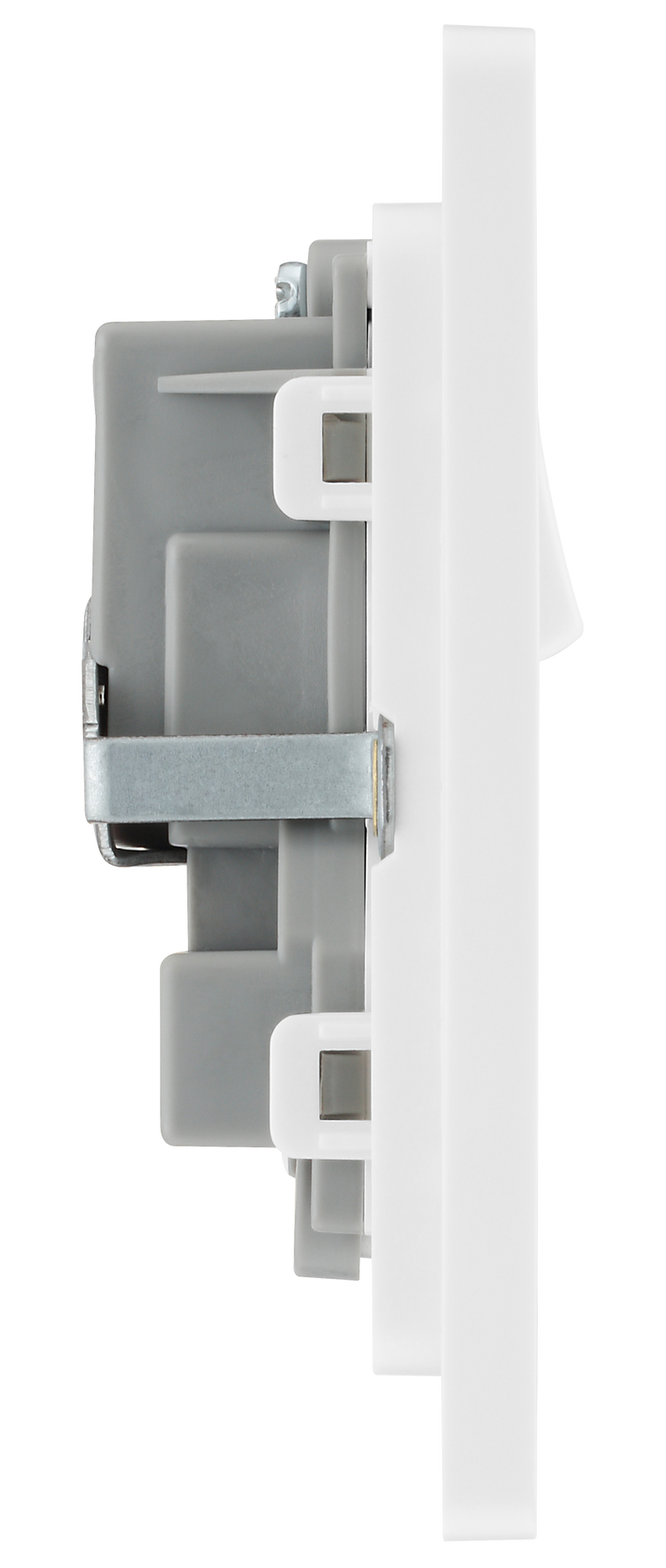 BG Electrical Evolve Pearlescent White - Double, switched, single pole