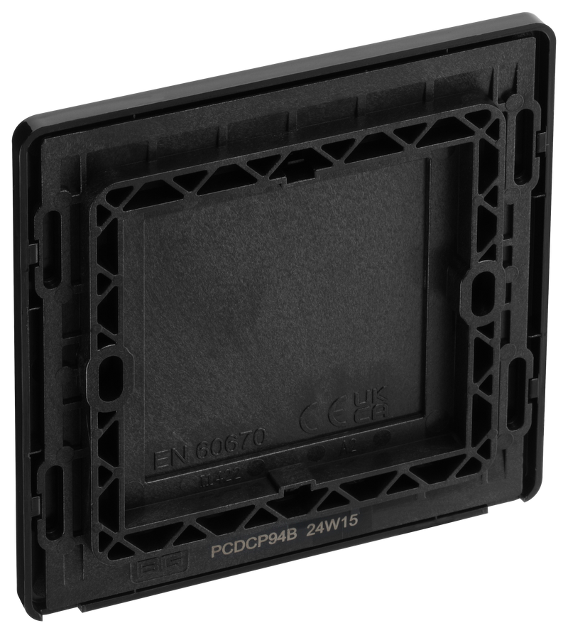 BG Electrical Evolve Polished Copper - Single, blank plate