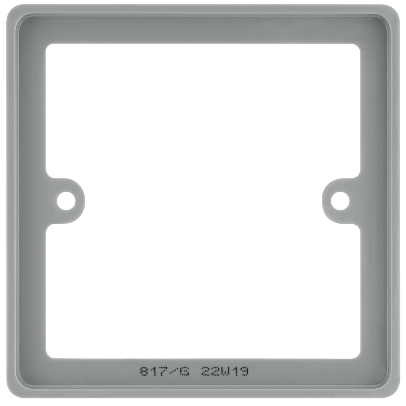 BG Electrical 800 Series - Single, 10mm square spacer