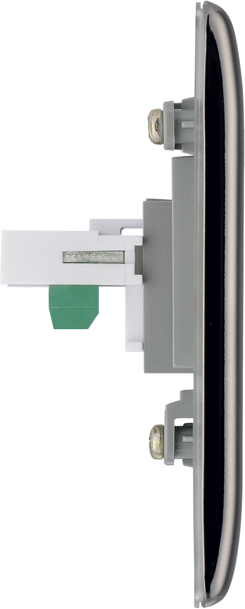 BG Electrical Nexus Metal Black Nickel - Single, RJ11 telephone socket