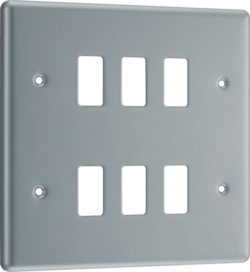 BG Electrical Grid - 6 module, square