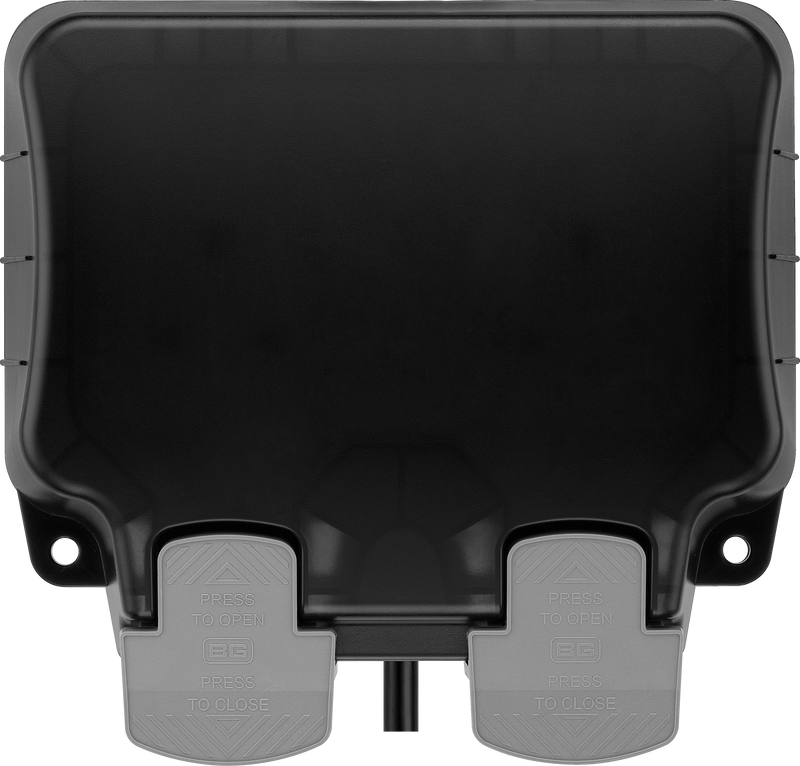 BG Electrical Weatherproof Storm - Double, switched, with 3m flex and RCD plug, IP66