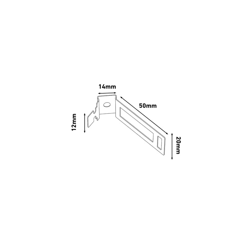 D-Line Fire Clip - Newlec Conduit Saddle 20mm - Galv. (Pack of 20)