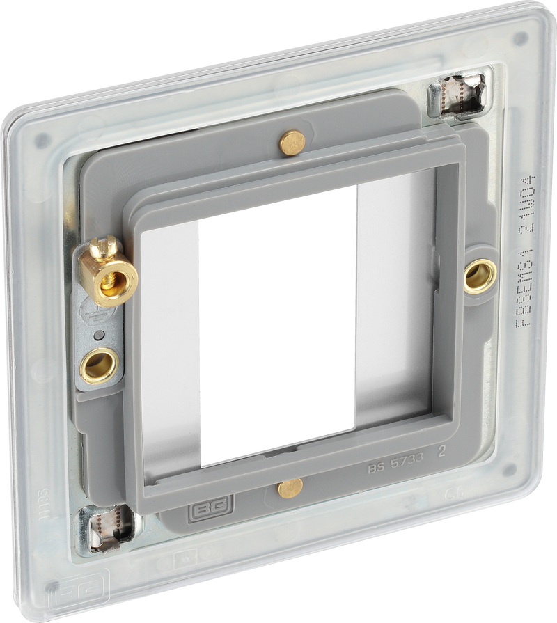 BG Electrical Euro Module - 1 module - square