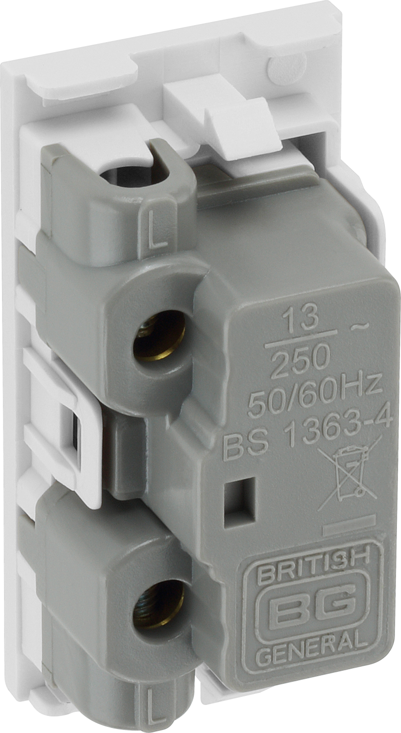BG Electrical Euro Module - 13A fused module