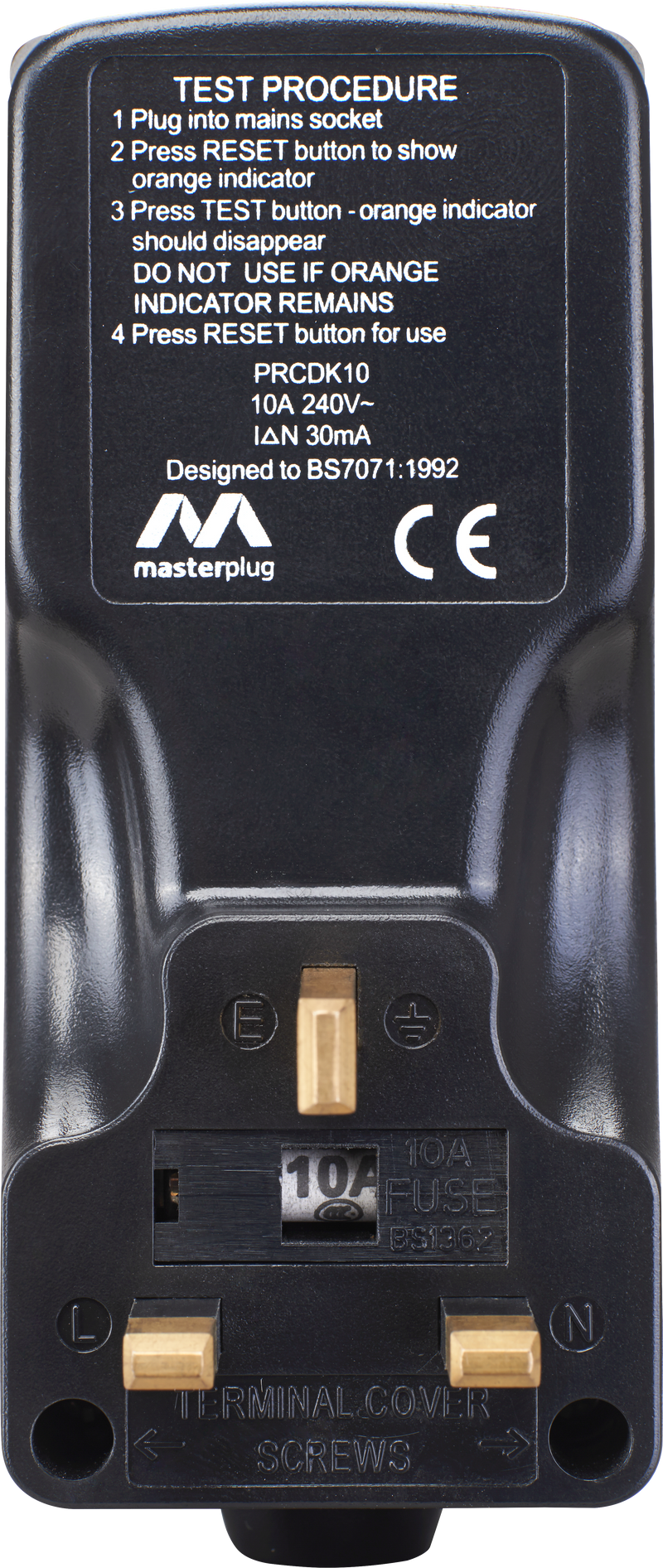 Masterplug Outdoor - Plug, 13A, Black