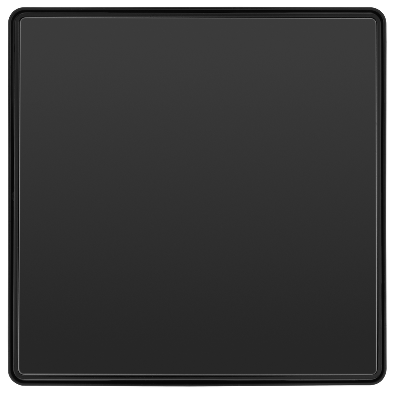 BG Electrical Evolve Black Chrome - Single, 2 way switch, edge rocker