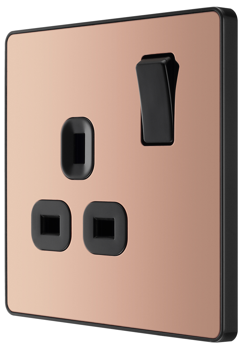 BG Electrical Evolve Polished Copper - Single, switched, single pole