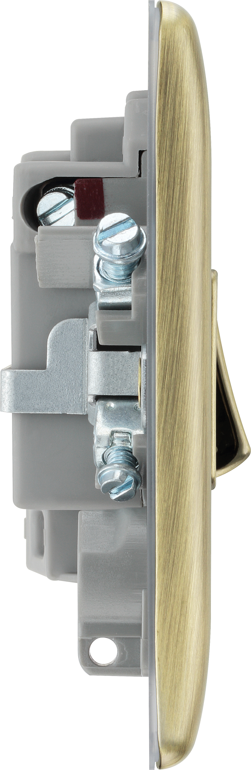 BG Electrical Nexus Metal Antique Brass - Switched and fused