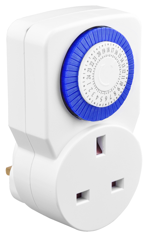 Masterplug Timer - 24 Hour, White