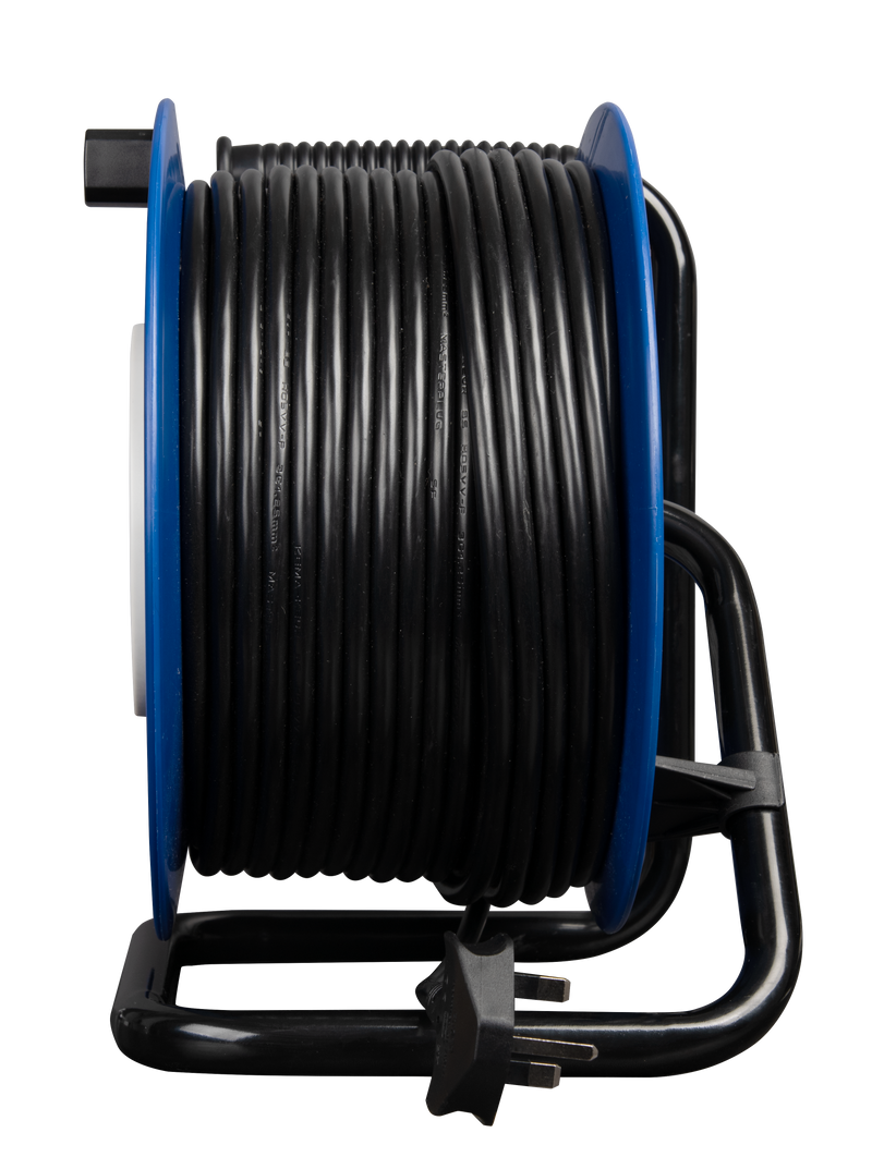 Masterplug Work - 50m, 4 Sockets, 13A, Blue
