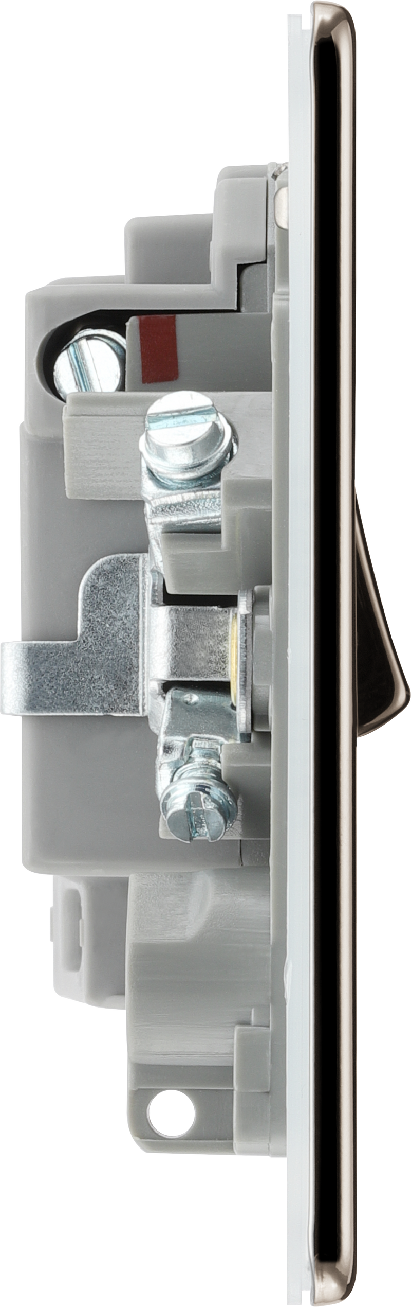 BG Electrical Flatplate Screwless Black Nickel - Switched and fused