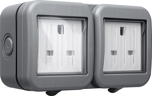 BG Electrical Weatherproof IP55 - Double, unswitched, IP55