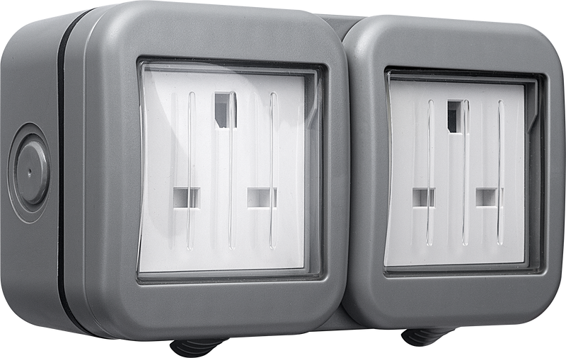 BG Electrical Weatherproof IP55 - Double, unswitched, IP55