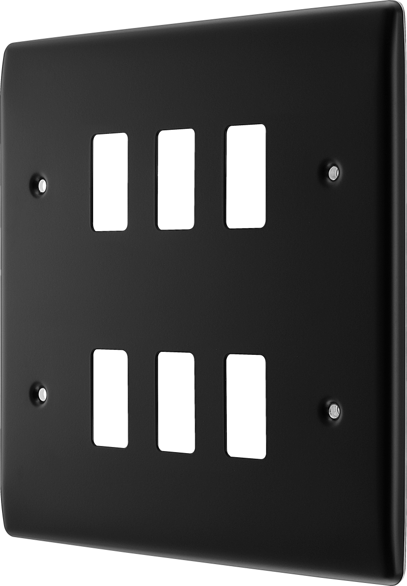 BG Electrical Grid - 6 module, square
