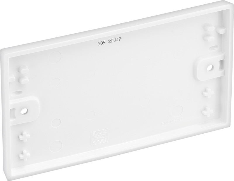 BG Electrical 900 Series - Double, blank plate