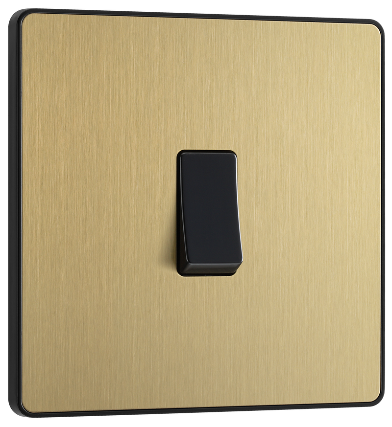 BG Electrical Evolve Satin Brass - Single, 2 way switch