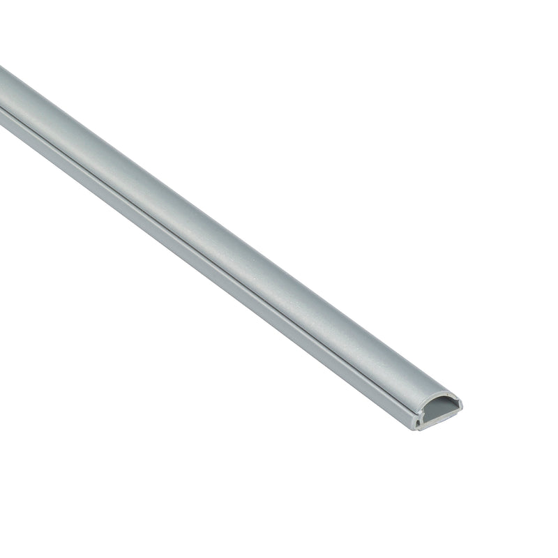 D-Line Trunking - 16x8mm Aluminium-Effect 2m Self Adhesive Length