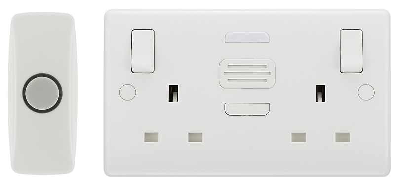BG Electrical 800 Series - Double, switched, single pole, with door chime