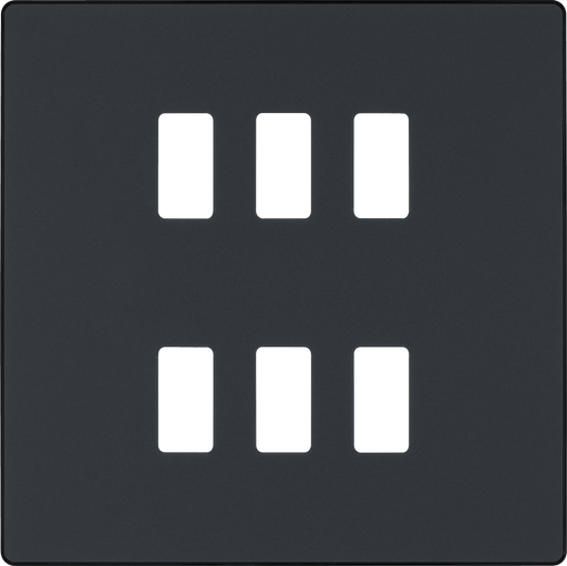 BG Electrical Grid - 6 module, square