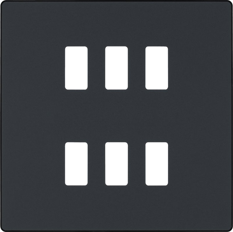 BG Electrical Grid - 6 module, square
